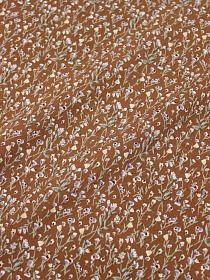 Штапель "Милолика" цв.карамельно-коричневый, СОРТ2, ш.1.46м, вискоза-100%, 90гр/м.кв