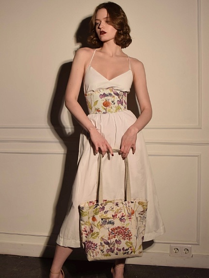 Сумка из интерьерного хлопка "Пряное лето" 