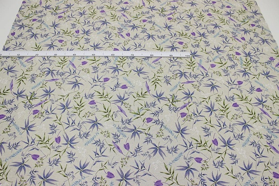 Полулен "Прохладный полдень" (на суровом), СОРТ2, ш.1.5м, лен-30%, хлопок-70%, 140гр/м.кв