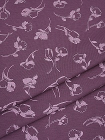 Трикотаж Кулир.гладь "Весенний штрих", ш.1.96м (0.98м*2, чулок), Пенье, хлопок-100%, 145гр/м.кв