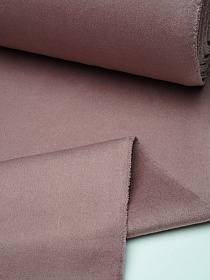 Шерсть пальтовая двухсторонняя, двухслойная цв.Бруснично-кофейный, ш.1.5м, шерсть-40%, п/э-60%