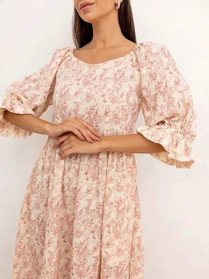 Нежное платье из муслина "Садовая романтика"