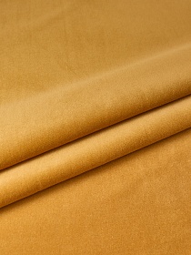 Бархат Премиум "Элит" цв.Горчичный, ш.1.45м, хлопок-100%, 250гр/м.кв