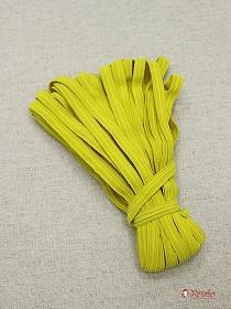 Резинка бельевая цв.яркий лимон, ш.7мм, 10м