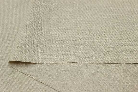 Конопля с хлопком-диагональ цв.Бежево-молочный, ш.1.4м, конопля-80%, хлопок-20%, 246гр/м.кв