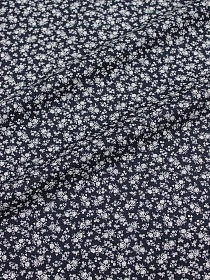 Импорт. хлопок "Лесана"  цв.чернильно-синий,  ш.1.45м, хлопок-100%, 105гр/м.кв