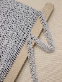 Кружево цв.серый-4, ш.14мм, хлопок-90%, п/э-10%, рис.078/6