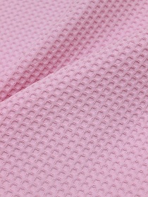 Вафельное премиум-полотно "Italy" цв.Бледно-розовый, ш.1.5м, хлопок-100%, 240гр/м.кв