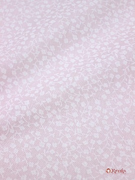Бязь "Цветочки на бледно-розовом", СОРТ2, ш.1.5м, хлопок-100%, 120гр/м.кв
