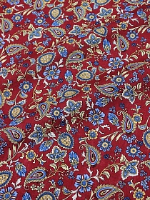 Импорт. хлопок "Линиза" цв.бордовый, ш.1.5м, хлопок-100%, 100гр/м.кв