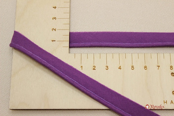 Кант отделочный цв.черника, ш.15мм/3мм, хлопок-100%