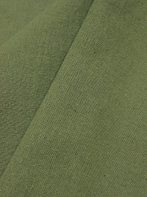 Полулен постельный с эффектом мятости цв.Болотно-зеленый-2, ш.2.15м, лен-30%, хлопок-70%, 155гр/м.кв