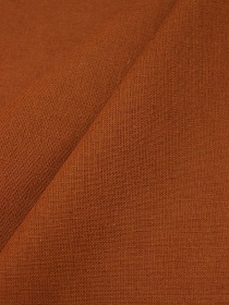 Полулен с умягчением цв.Темный оранжево-коричневый, СОРТ2, ш.1.5м, лен-30%, хлопок-70%, 140гр/м.кв