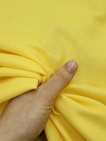 Рогожка цв.Светло-желтый, ш.1.5м, хлопок-100%,160гр/м.кв