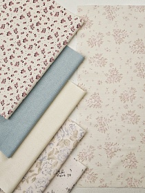 Набор тканей для рукоделия "Микровельвет: Нежные чувства", 45*30 см, 6 шт