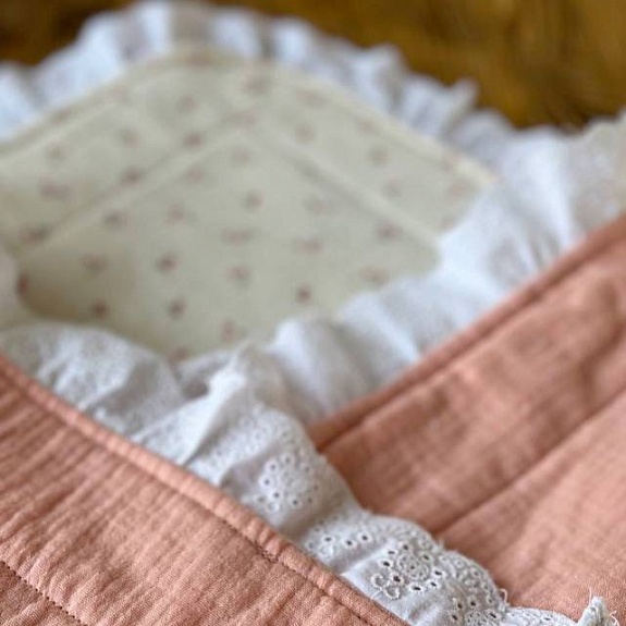 Одеяло-конверт для новорожденного из муслина по МК с Нелли Беленкиной 
