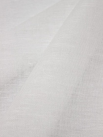 Полулен декоративный Вуаль цв.белый, ш.1.6м, лен-56%, хлопок-44%, 80гр/м.кв