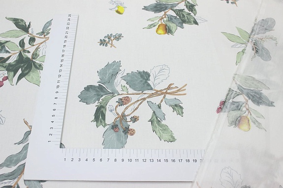 Сатин "Фруктово - ягодный аромат", ш.2.35м, хлопок-100%, 110гр/м.кв