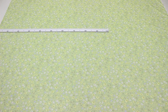 Сатин "Акварельная полянка", ш.1.60м, хлопок-100%, 110гр/м.кв