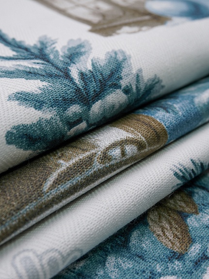 Дорожка "Снежные друзья" цв.серый, ш.0.5м, хлопок-100%, 225гр/м.кв, раппорт 63см