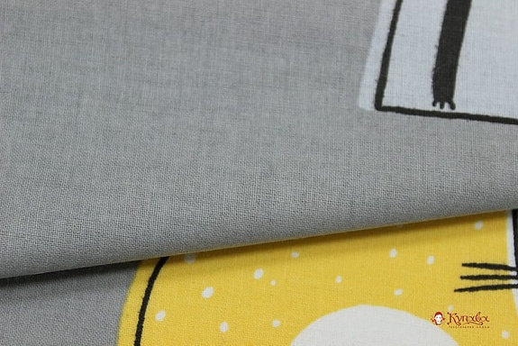 Поплин "Сонные котики", ш.2.2м, хлопок-100%, 115гр/м.кв