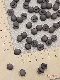 Пуговица "Грибок" пластмасса, цв.серый с бежевым оттенком, 10мм