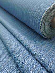 Плотная джинсовая ткань «Строчка» цв.джинсово-голубой, ш.1.8м, хлопок-65%, п/э-35%, 310гр/м.кв