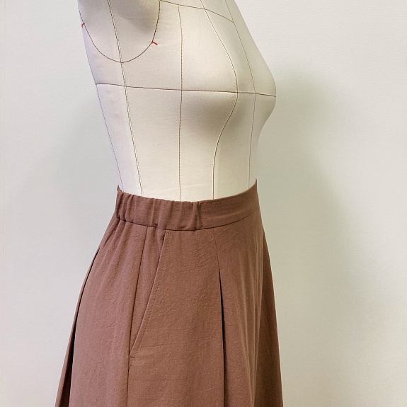 Юбка из хлопка крэш по МК OnePattern