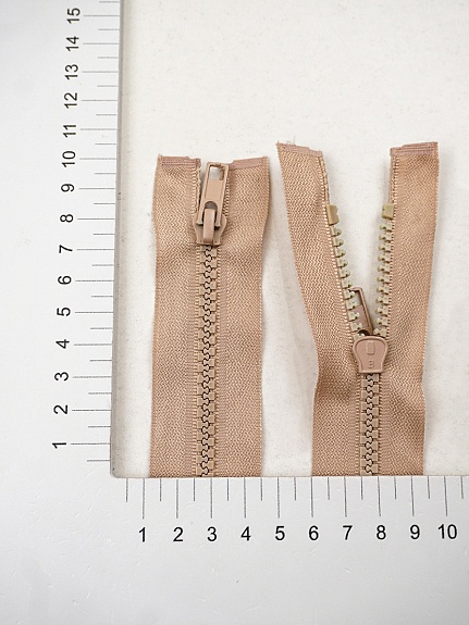 Молния тракторная №5 цв.темный телесно-бежевый, СОРТ2, 60см