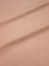 Мерный лоскут (ткань в отрезах) Микровельвет цв.Персиково-бежевый флер, ш.1.45м, хлопок-100%, 180гр/м.кв