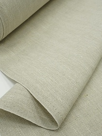 Льняной жаккард "Елочка" цв.натуральный, ш.1.5 м, лен-100%, 280гр/м.кв