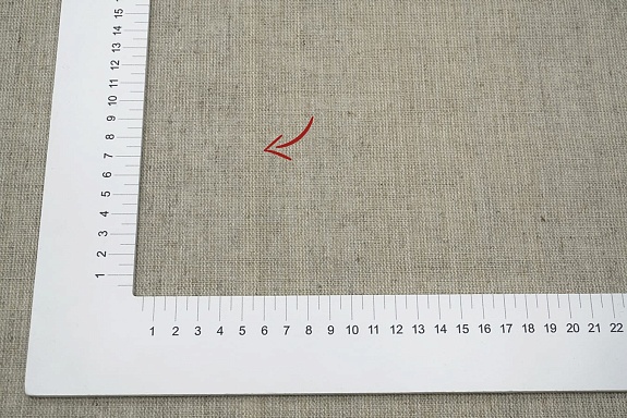 Мерный лоскут (ткань в отрезах) - Лен бортовка, ш.1.5м, лен-100%, 270гр/м.кв