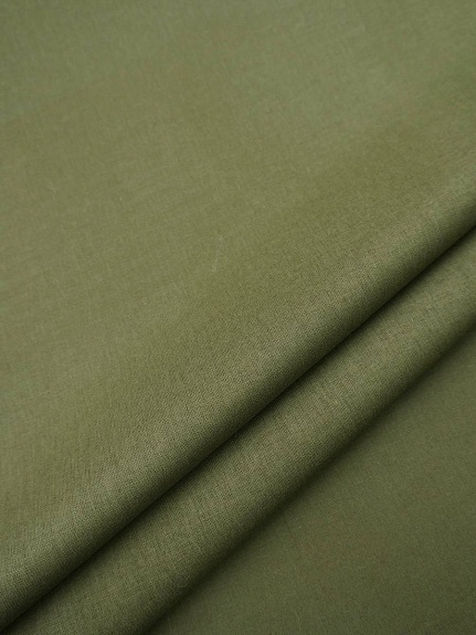 Бязь цв.Зелено-оливковый хаки, ГОСТ, ш.1.5м, хлопок-100%, 142гр/м.кв