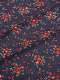 Перкаль "Ярослава" цв.сине-фиолетовый, СОРТ2, ш.1.5м, хлопок-100%, 125гр/м.кв