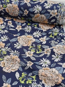 Сатин "Садовая Прима" цв.чернильно-фиолетовый, СОРТ2, ш.1.6м, хлопок-100%, 110гр/м.кв