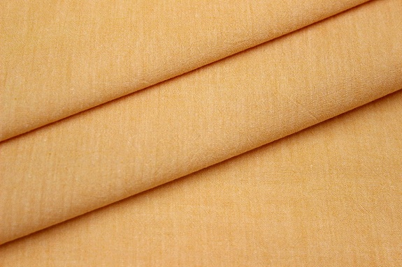 Вареный (стираный) хлопок цв.Желто-горчичный меланж, ш.2.5м, хлопок-100%, 115гр/м.кв