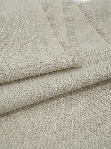 Полулен постельный с эфф. мятости цв.Суровый, ш.2.1м, лен-53%, хлопок-47%, 195гр/м.кв