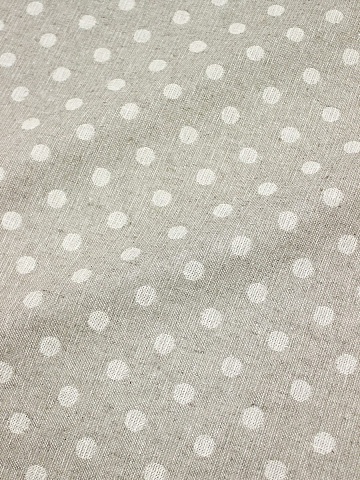 Полульняной жаккард "Горох" цв.суровый, ш.1.65м, лен-83%, хлопок-17%, 310гр/м.кв