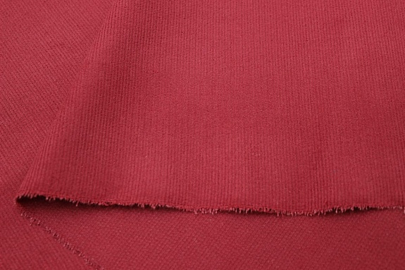 Микровельвет с эластаном цв.Винтажный кораллово-красный, ш.1.46м, хлопок-70%, эластан-30%