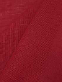 Полулен цв.Рождественский красный, ш.1.5м, лен-57%, хлопок-43%, 200гр/м.кв