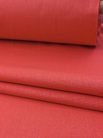 Полулен с умягчением цв.Красный, СОРТ2, ш.1.5м, лен-30%, хлопок-70%, 140гр/м.кв.