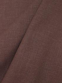 Конопля с хлопком-диагональ цв.Шоколадный с лиловым оттенком, ш.1.4м, конопля-80%, хл-20%