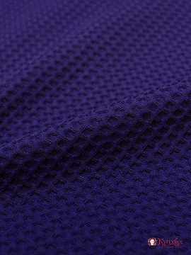 Вафельное премиум-полотно "Italy" цв.Чернильно-фиолетовый, ш.1.5 м, хлопок-100%, 240 гр/м.кв