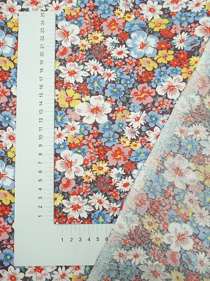 Мерный лоскут Ситец "Цветение лета", ш.0.8м, хлопок-100%, 85гр/м.кв