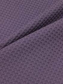 Вафельное премиум-полотно "Italy" цв.Лилово-фиолетовая дымка, ш.1.5м, хлопок-100%, 240гр/м.кв