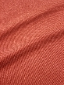 Джинс с ворсом цв.Кирпично-терракотовый, ш.1.5м, хлопок-100%, 330гр/м.кв