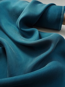 Купра цв.Петроль, ш.1.35м, купра-100%, 110гр/м.кв 