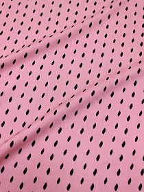 Штапель "Стёжки - дорожки" цв.темная роза, ш.1.43м, вискоза-100%, 90гр/м.кв