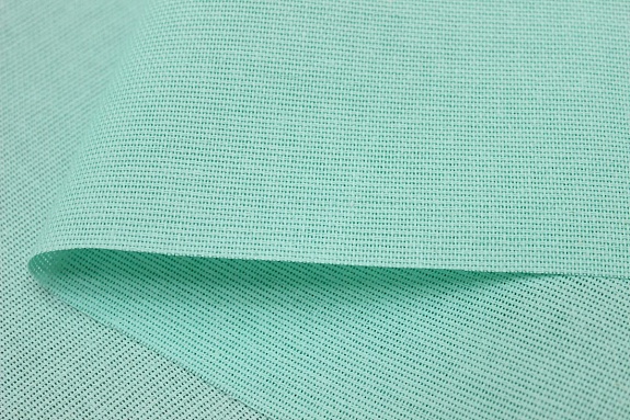 Рогожка цв.Нежная мята, ш.1.5м, хлопок-100%, 155гр/м.кв