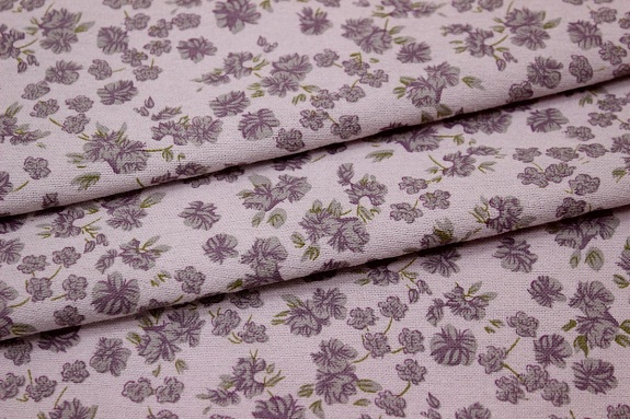 Теплый хлопок "Элиса" цв.бл.розово-сиреневый/сиреневый, ш.1.5м, хлопок-100%, 160гр/м.кв